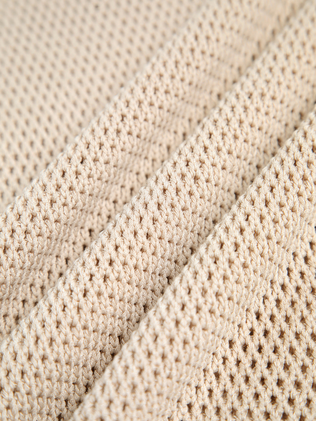 Women Beige Sleeveless Crochet Top