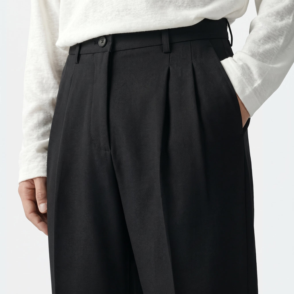 Men Pleated Dress Pants