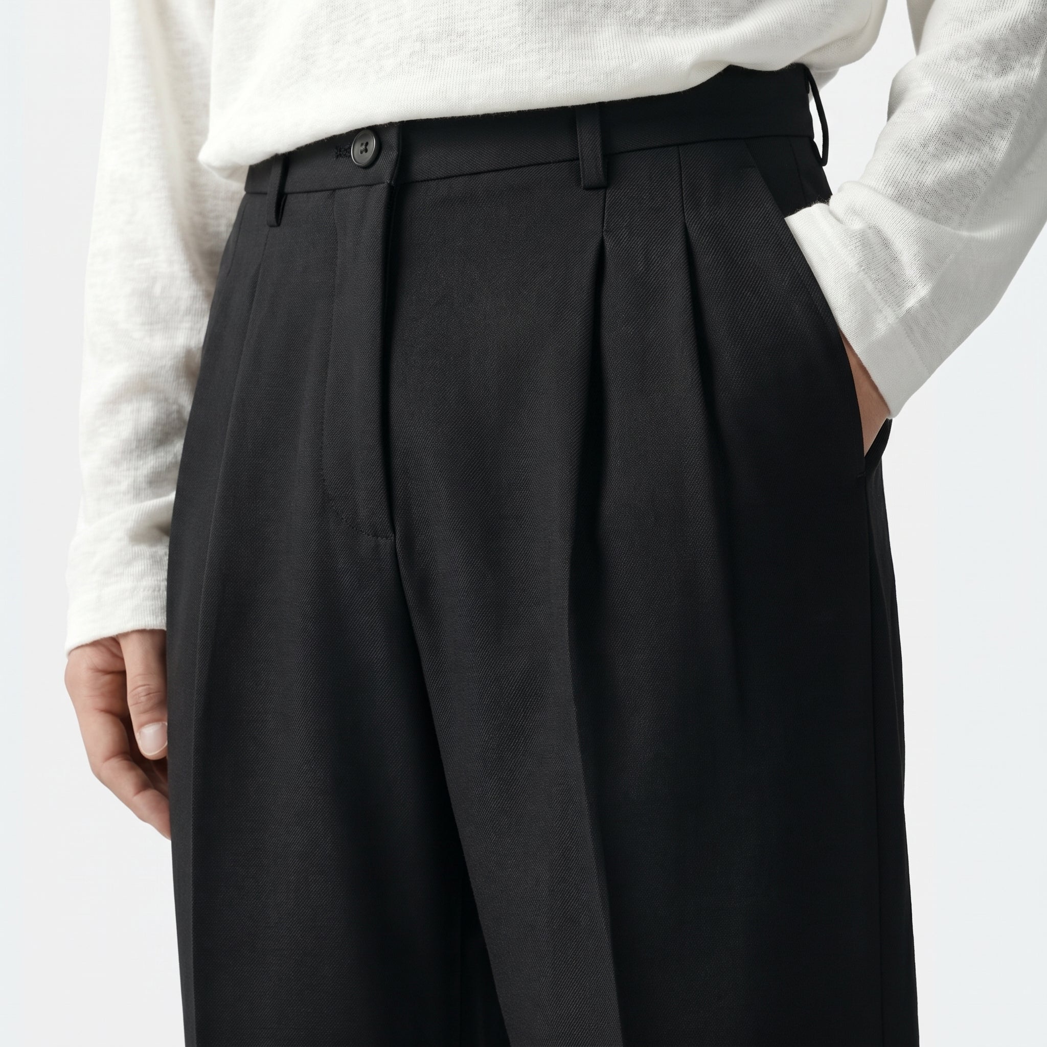 Men Pleated Dress Pants