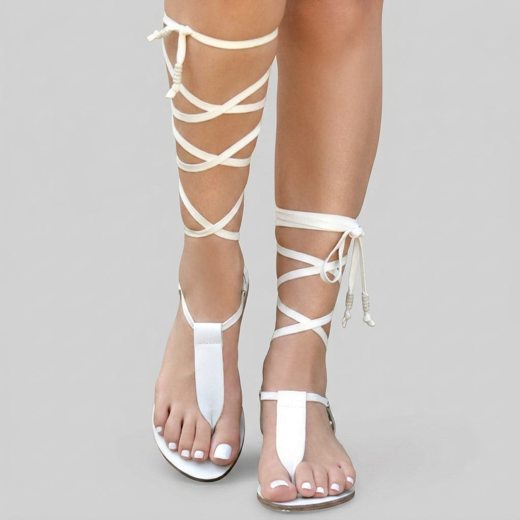 Women Lace Up Gladiator Sandals