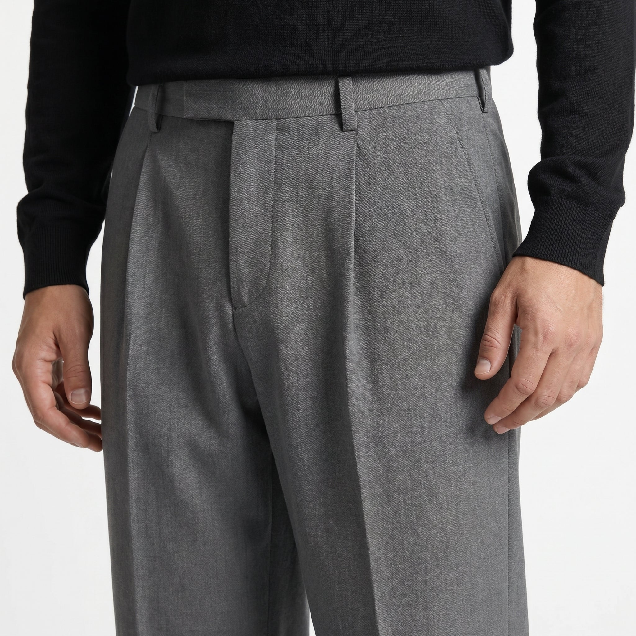 Men Pleated Dress Pants