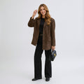 Faux Suede Blazer Jacket Women