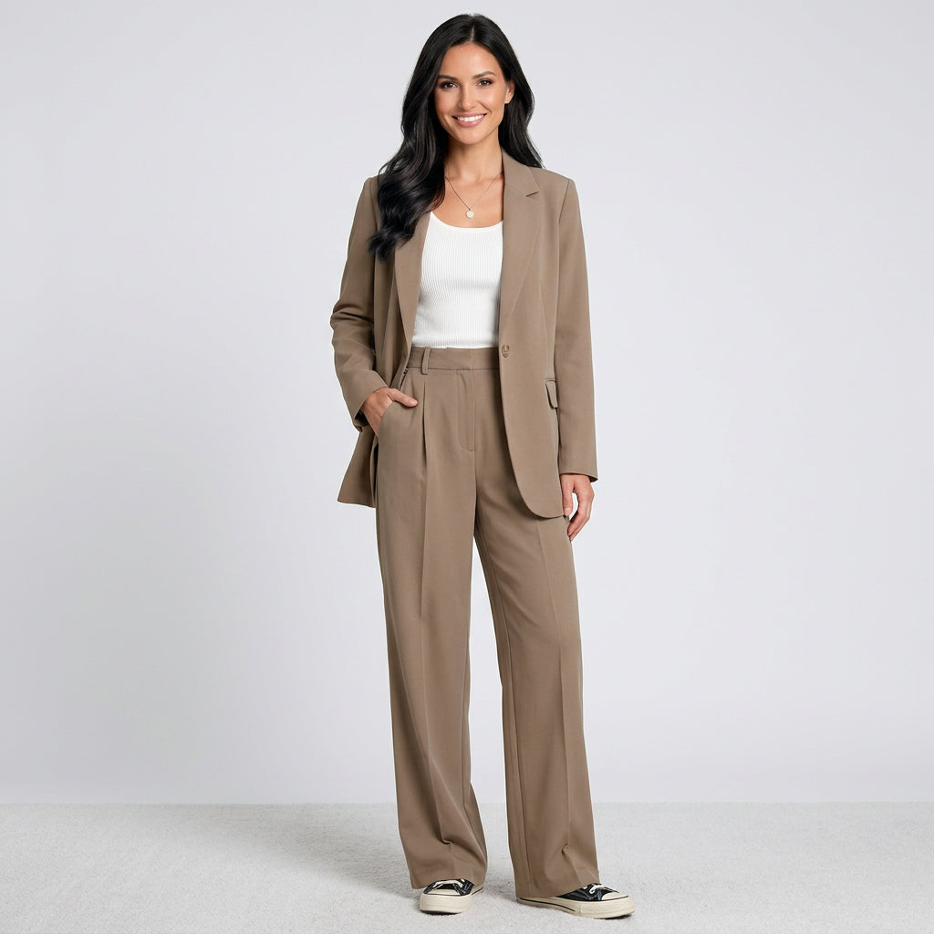 Women’s Loungewear Set Relaxed Fit – Two Piece Lounge Set