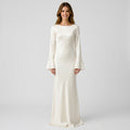 Women’s Long Sleeve Maxi Dress Elegant Fit – Floor Length Occasion Dress
