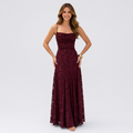 Women’s Lace Maxi Dress Cowl Neck – Elegant Occasion Gown