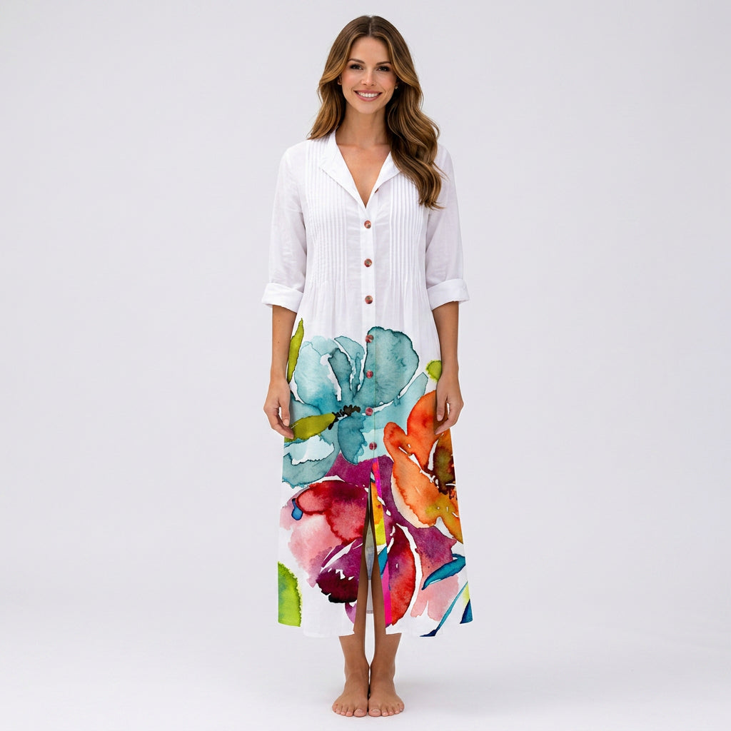 Floral Print Maxi Dress