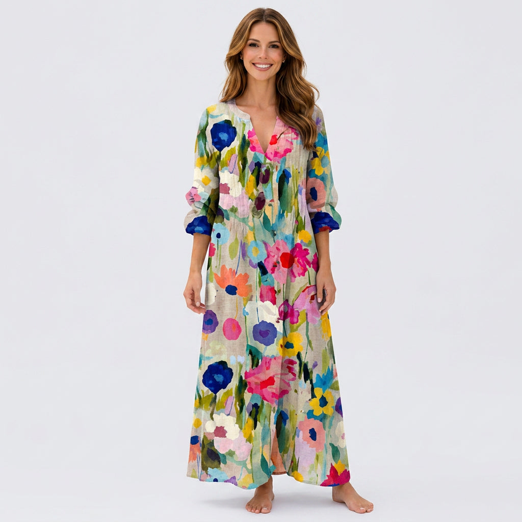 Floral Print Maxi Dress