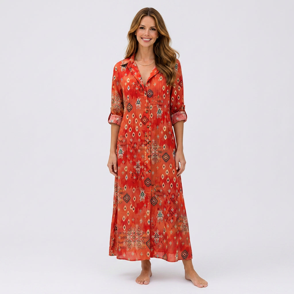 Floral Print Maxi Dress