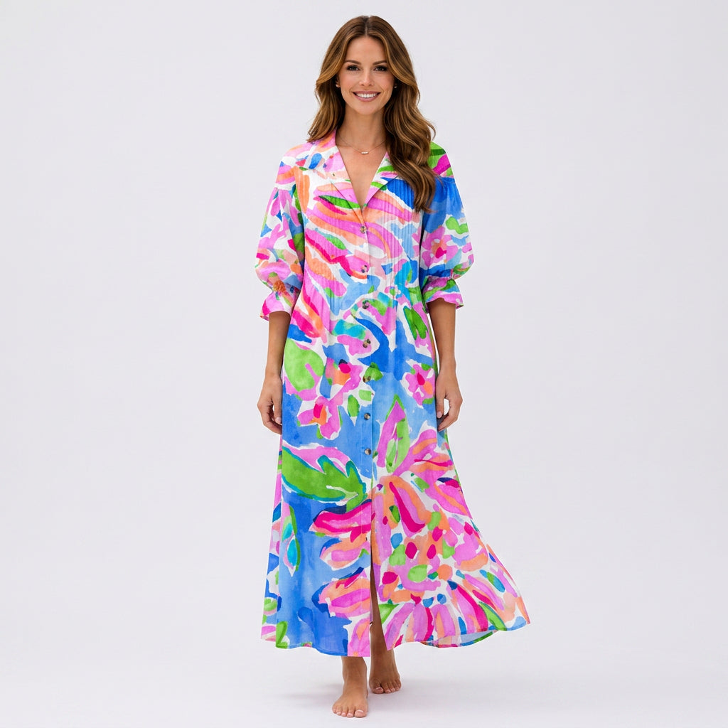 Floral Print Maxi Dress
