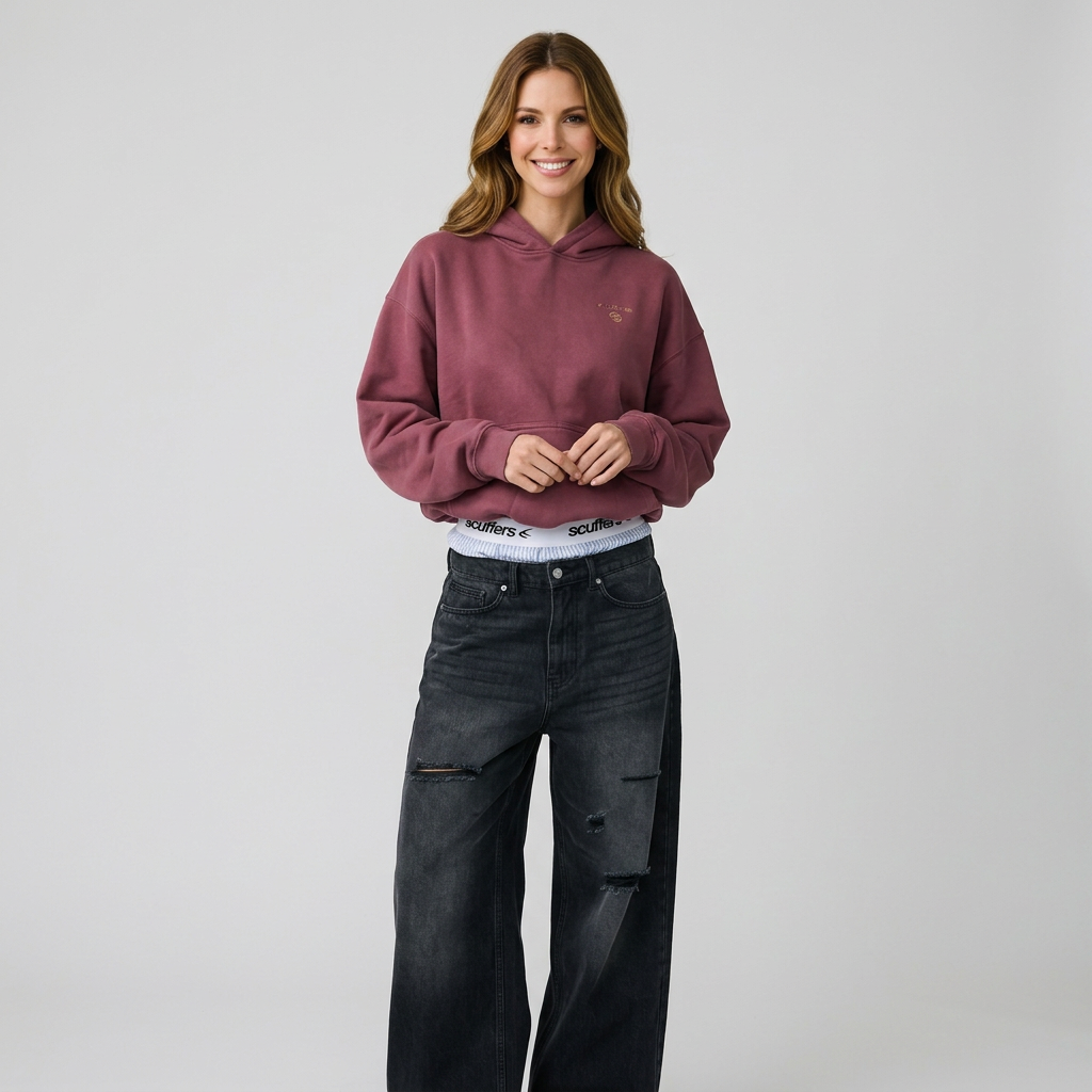 Women’s Pullover Hoodie Kangaroo Pocket – Relaxed Casual Sweatshirt