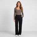 Women High Waist Wide Leg Pants
