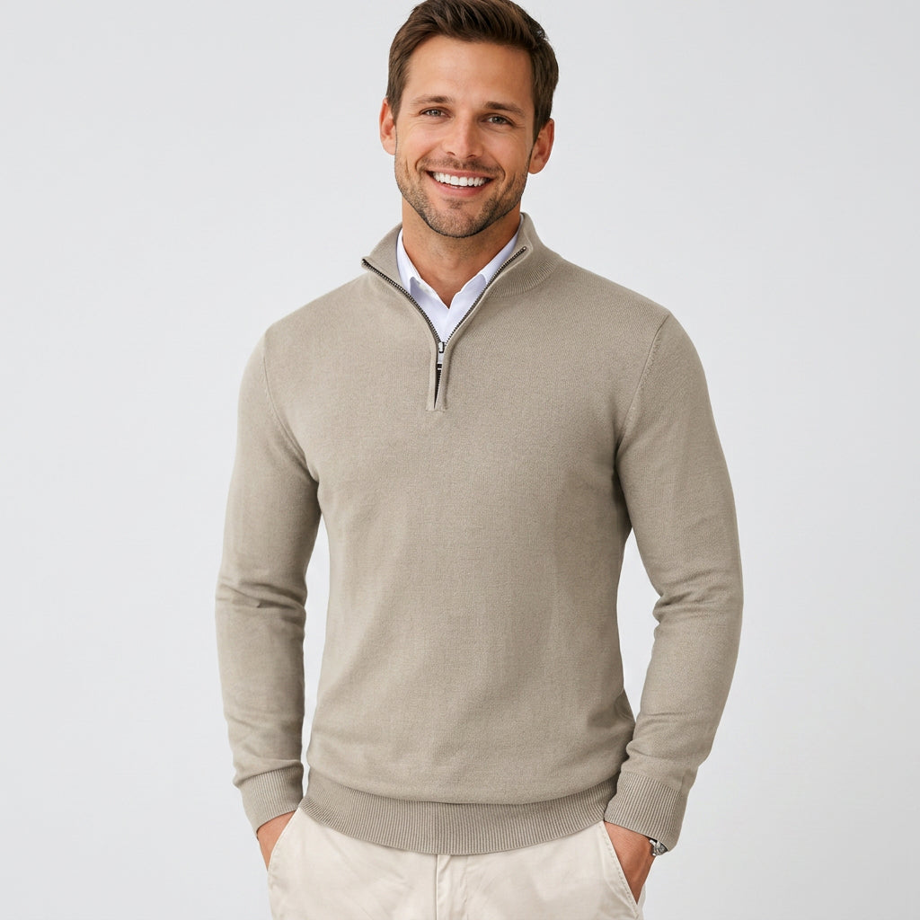 Men’s Quarter Zip Pullover Sweater