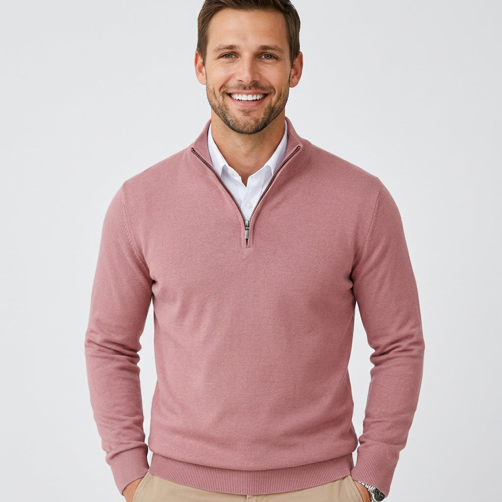 Men’s Quarter Zip Pullover Sweater