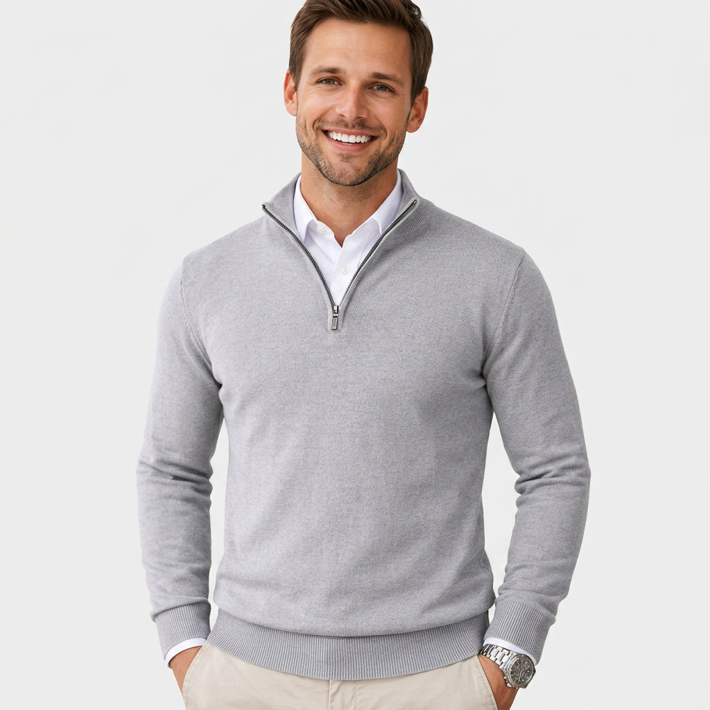 Men’s Quarter Zip Pullover Sweater