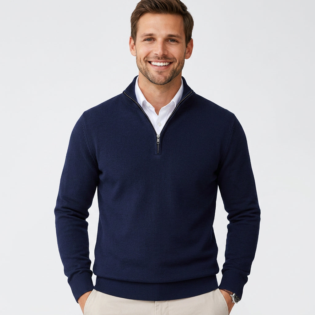 Men’s Quarter Zip Pullover Sweater
