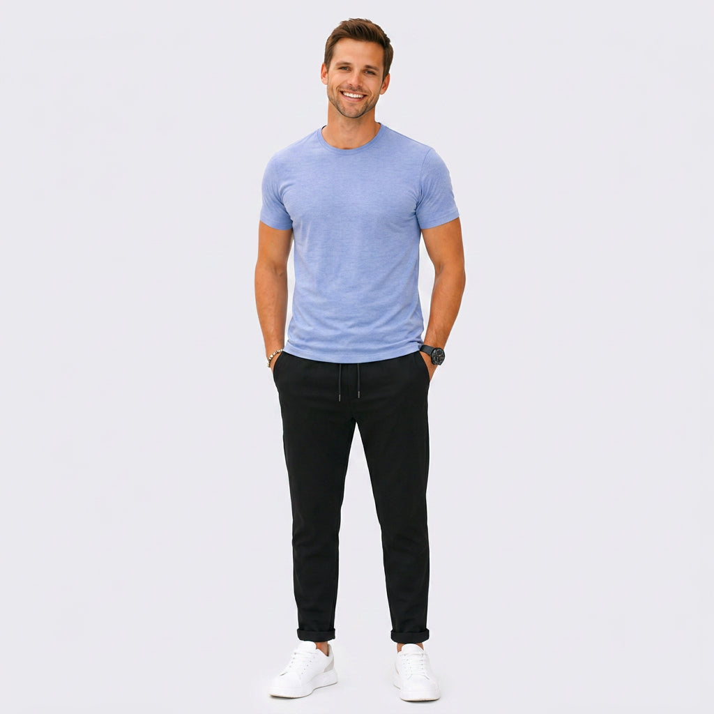 Men’s Drawstring Tapered Pants