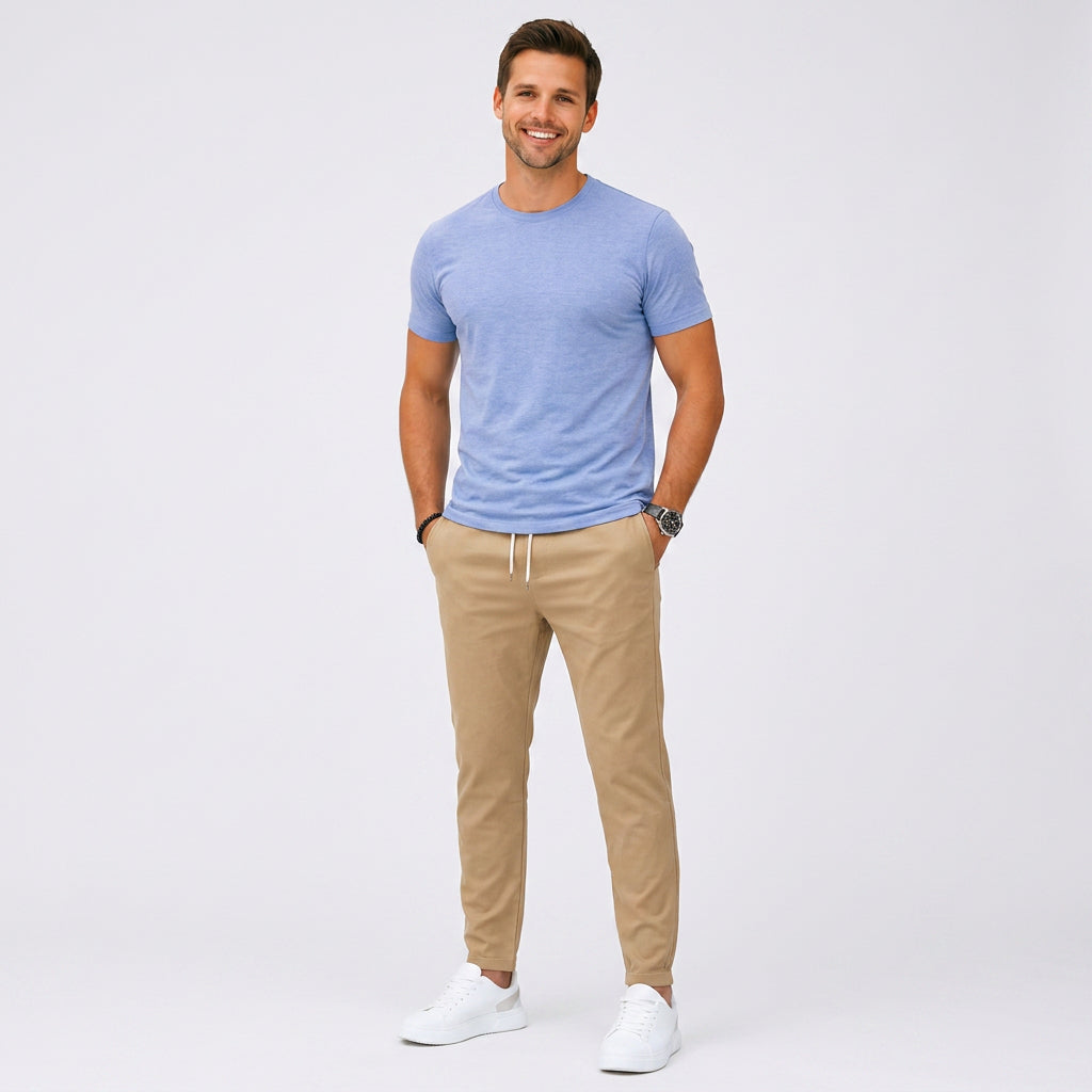 Men’s Drawstring Tapered Pants