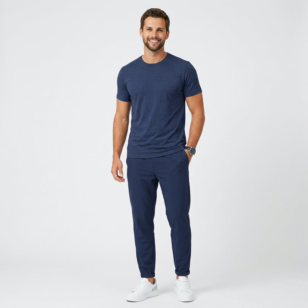Men’s Drawstring Tapered Pants