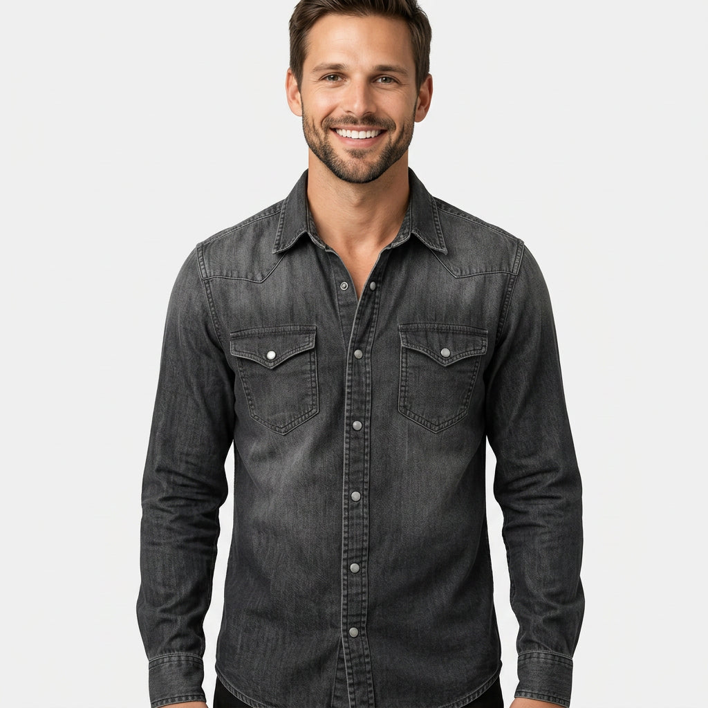 Men’s Long Sleeve Denim Shirt