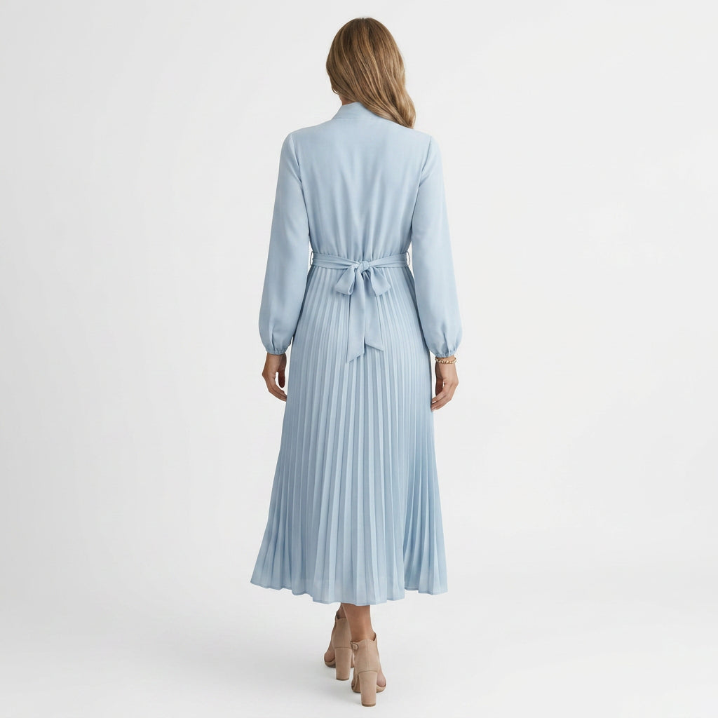 Women Pleated Midi Dress