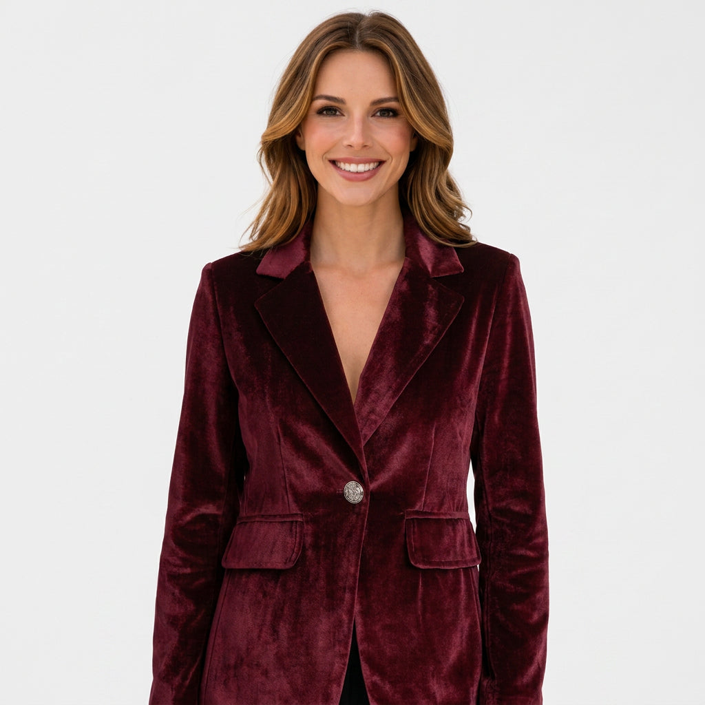 Women Velvet Blazer