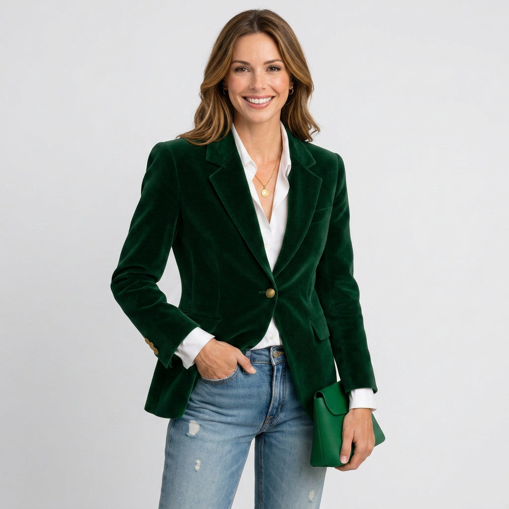 Women Velvet Blazer