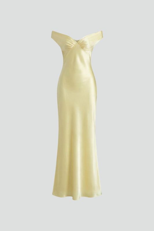 Women Off Shoulder Maxi Dress