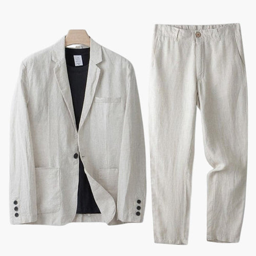 Men’s Linen Suit Set