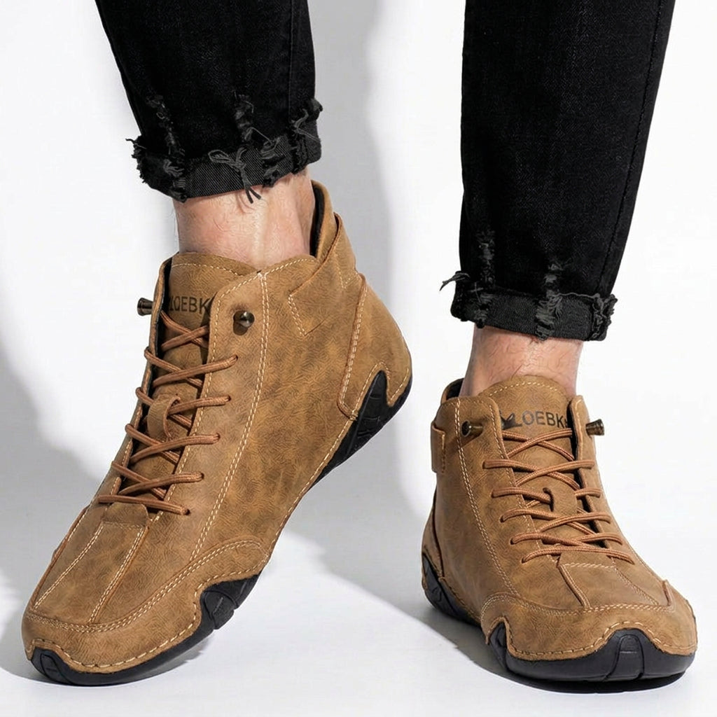 Men Lace Up Ankle Shoes