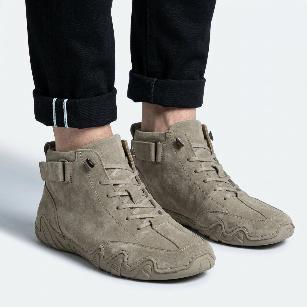 Men Lace Up Ankle Shoes