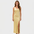 Women One Shoulder Maxi Dress
