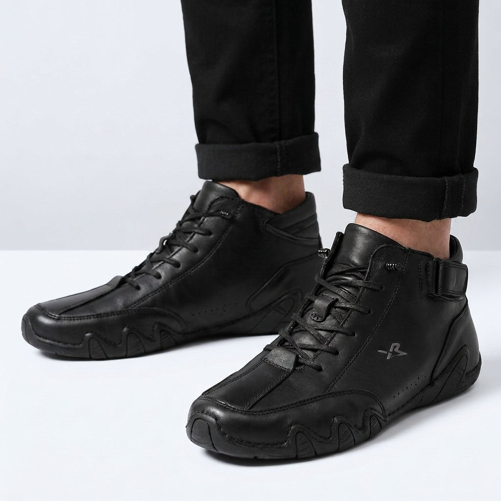 Men Lace Up Ankle Shoes