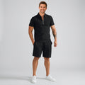 Men Polo Shirt and Shorts Set