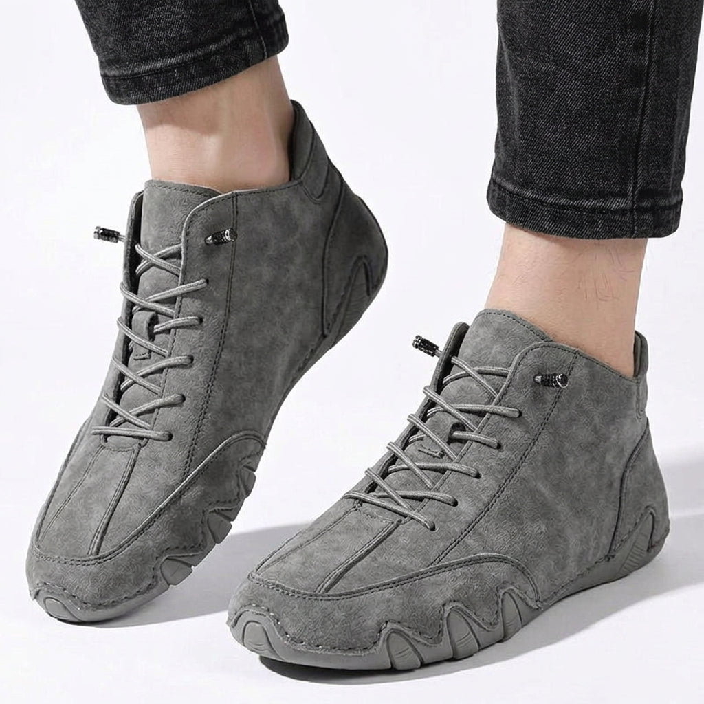 Men Lace Up Ankle Shoes