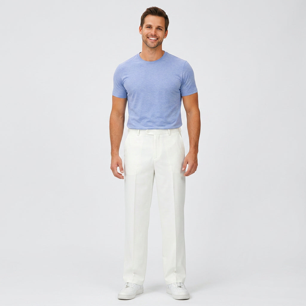 Men Pleated Dress Pants