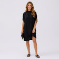 Women Mock Neck Mini Dress