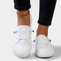 Women Lace Up Canvas Sneakers