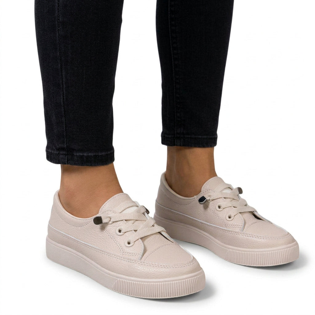 Women Lace Up Canvas Sneakers