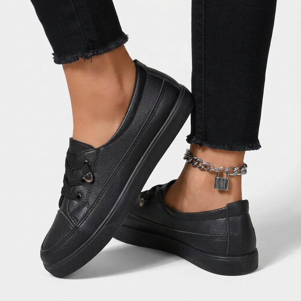 Women Lace Up Canvas Sneakers