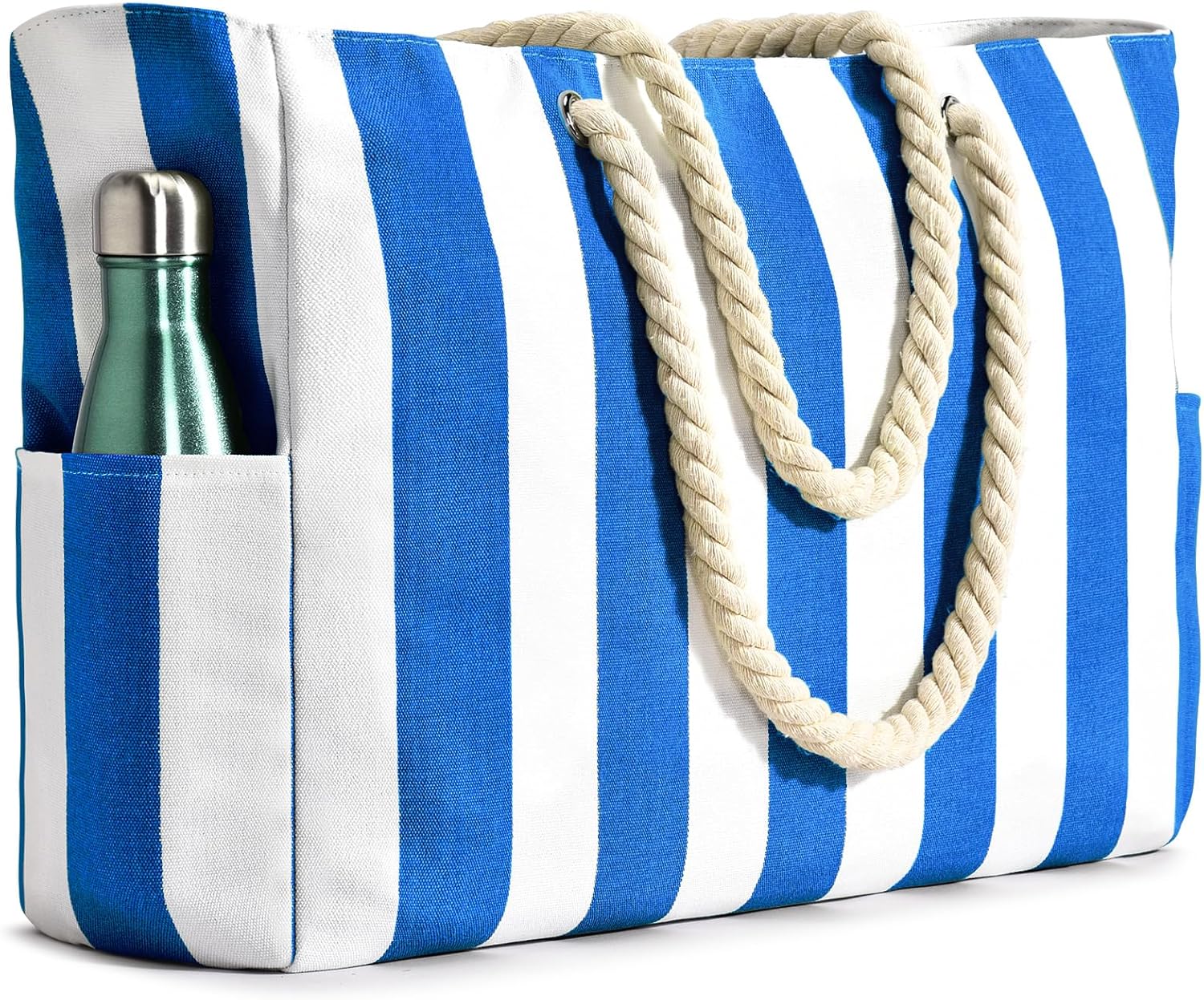 Striped Beach Tote Bag