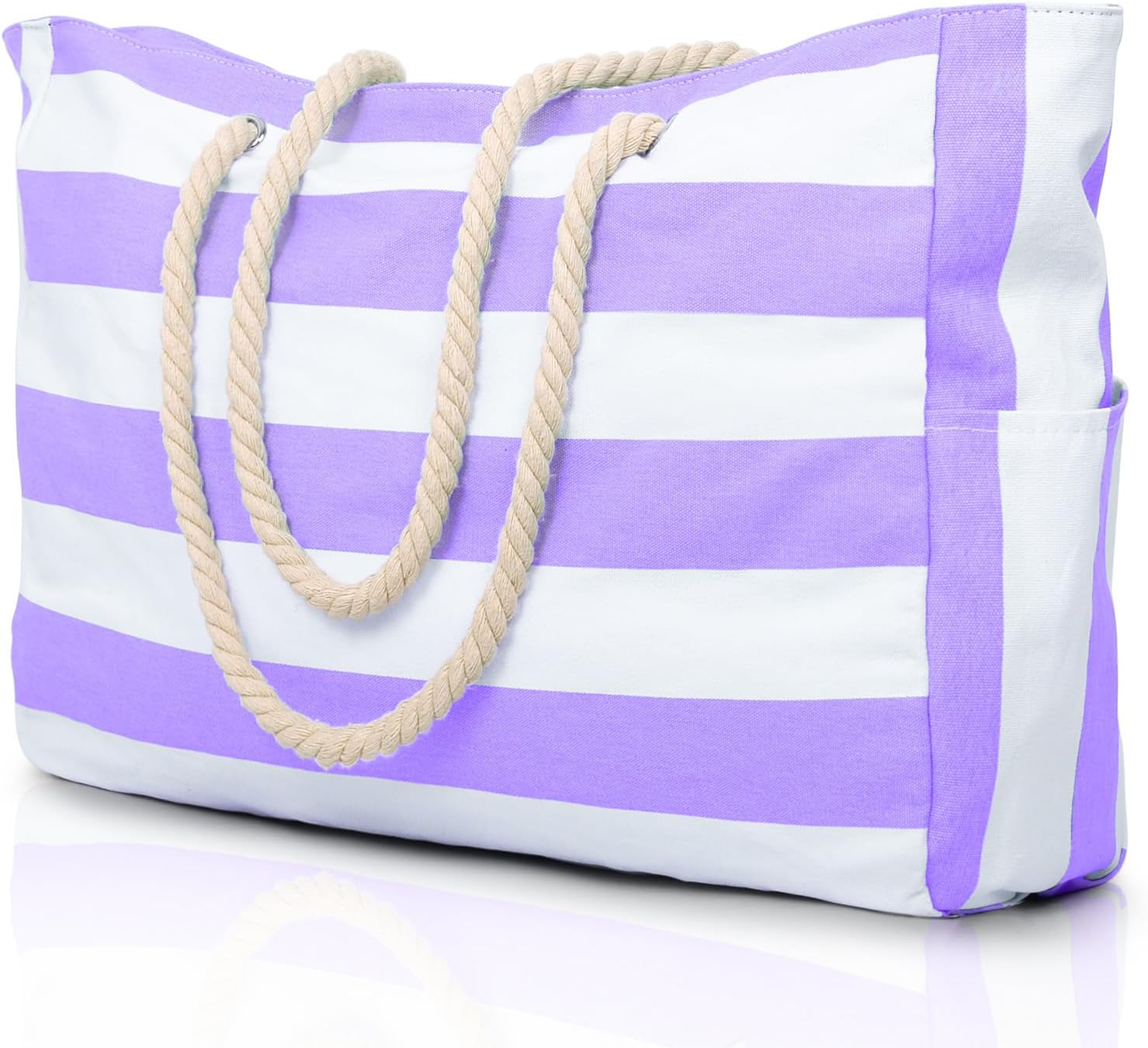Striped Beach Tote Bag