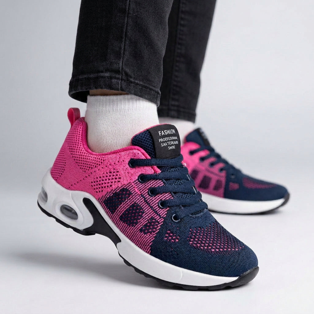 Women Purple Blue Mesh Sneakers