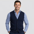 Men Button Knit Vest