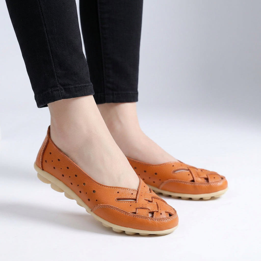 Women Cut Out Loafers