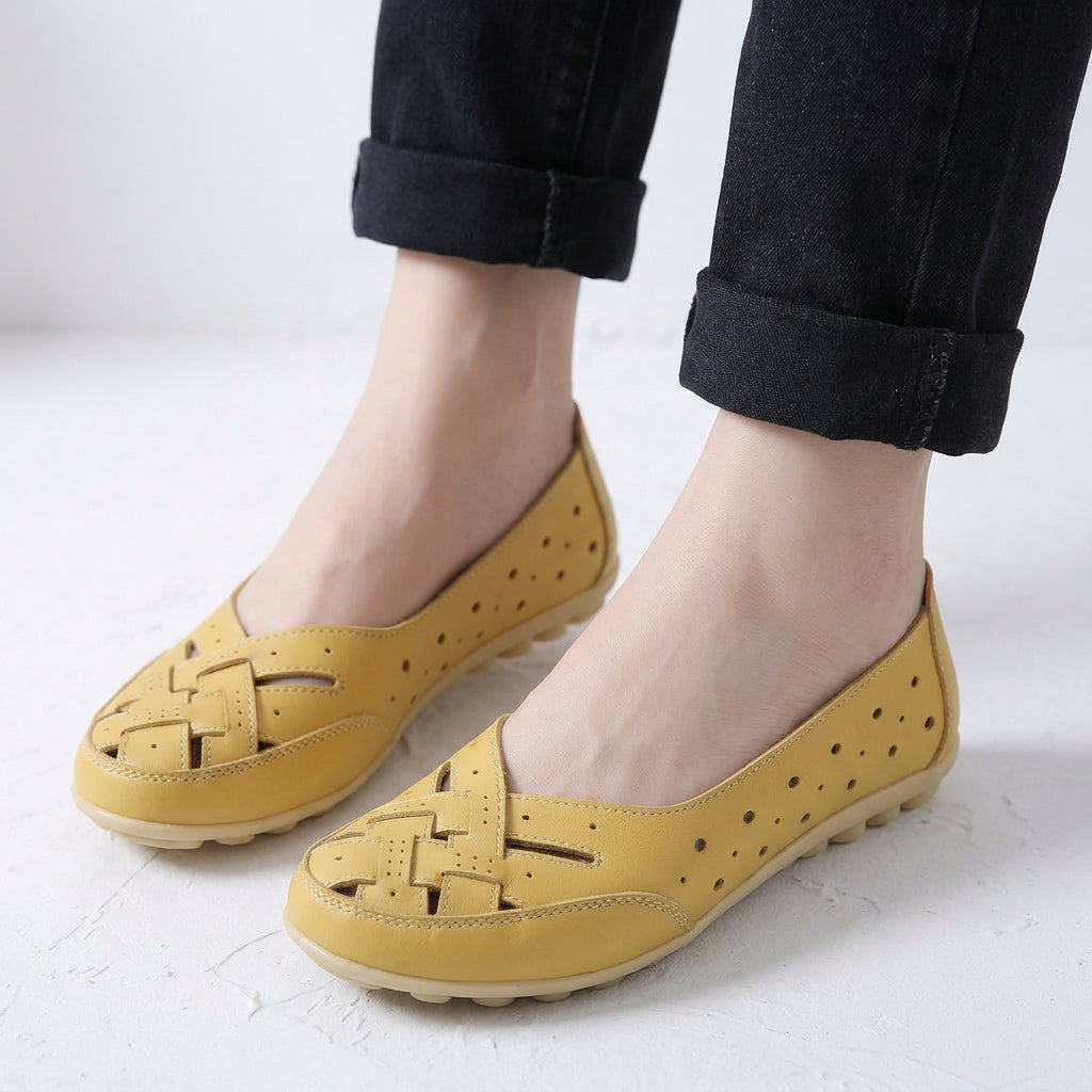 Women Cut Out Loafers