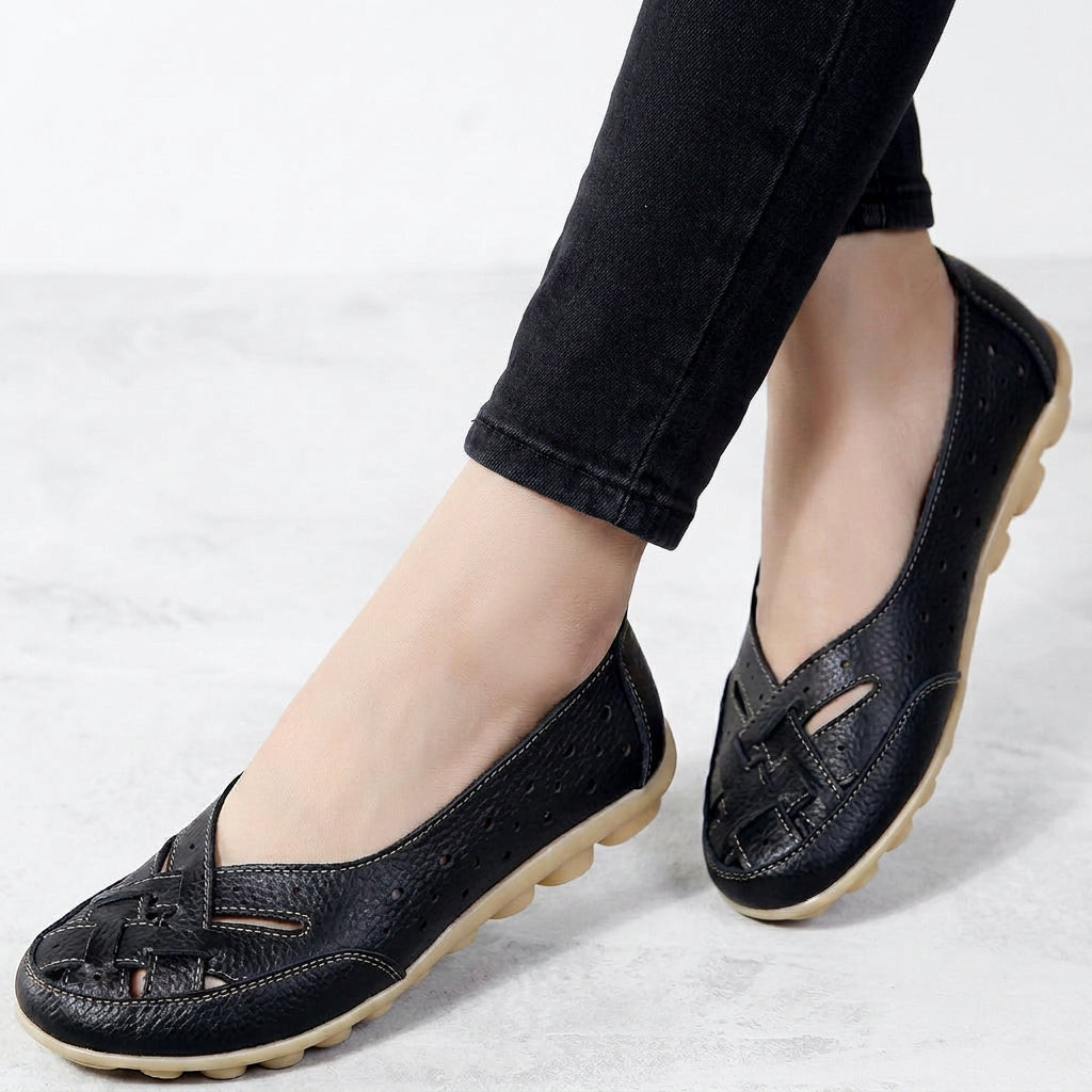 Women Cut Out Loafers