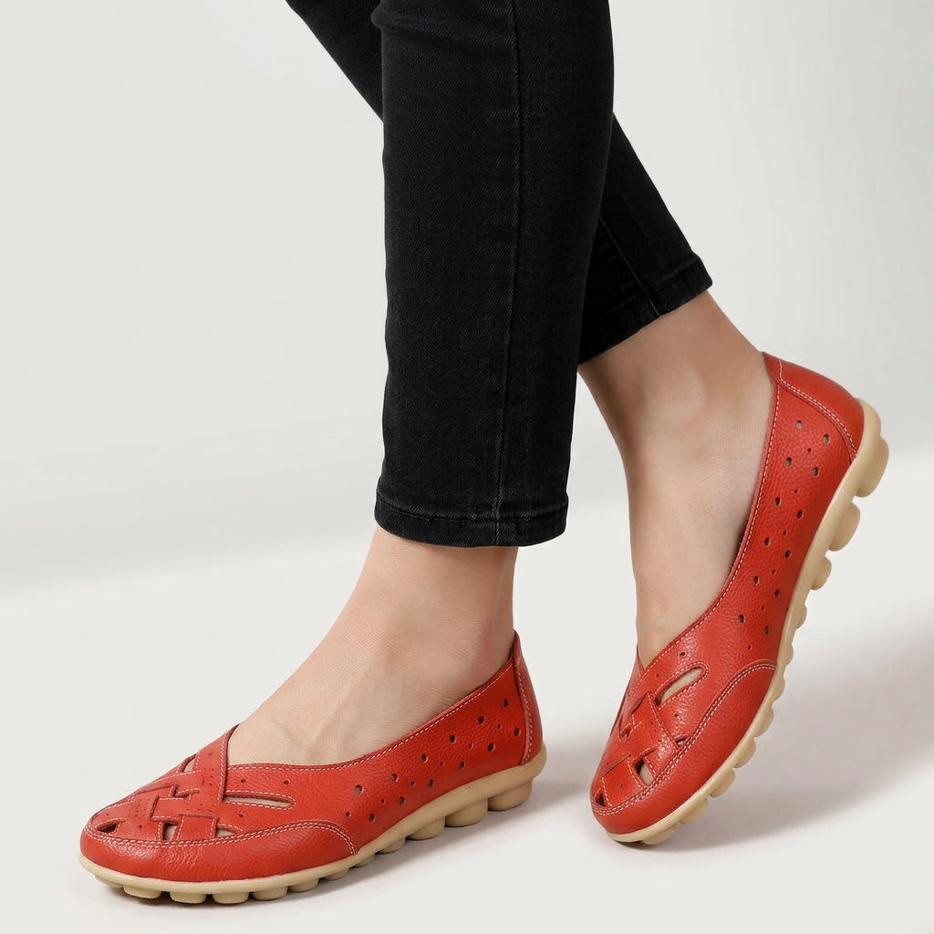 Women Cut Out Loafers