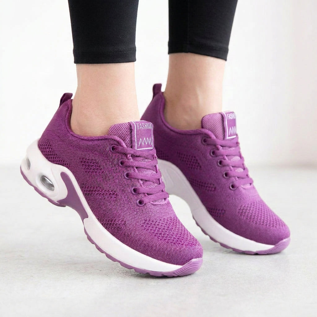 Women Purple Blue Mesh Sneakers