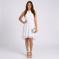 Women Halter Ruffle Dress