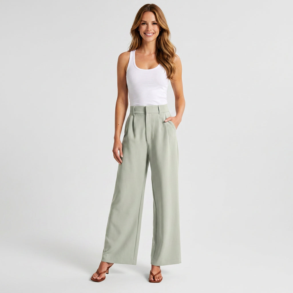 High Waisted Wide Leg Pants Women
